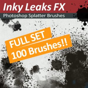 100-Photoshop-Splatter-Brushes-Inky-Leaks-FX-Photoshop-Brushes 100 Photoshop splatter brushes