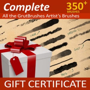 GrutBrushes-ArtBrushes-Photoshop-brushes-collections-Gift-Certificate GrutBrushes Gift Certificate