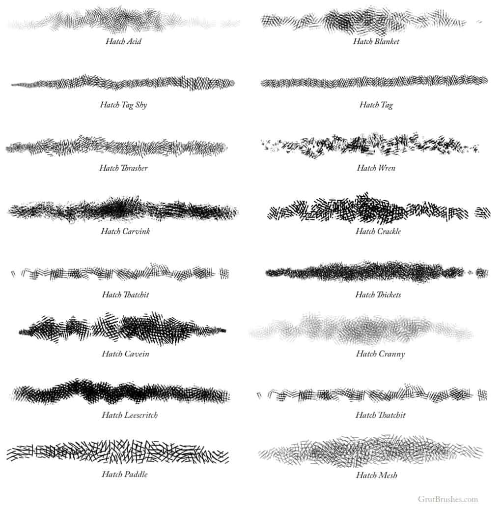 15 Cross Hatching Brushes for Photoshop 15 Cross Hatching Brushes for Photoshop