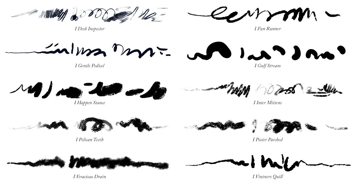  Photoshop  Art Brushes  Complete 300 brushes  from 