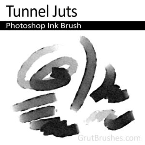 Tunnel-Juts-Photoshop-Ink-Brush Photoshop Ink Brush for digital artists 'Tunnel Juts'